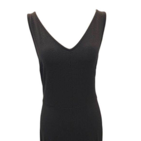 Ann Taylor Comfort Fit Black Maxi Rayon Dress Size Medium - Picture 4 of 8